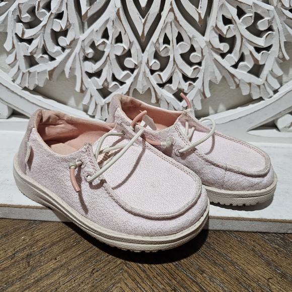 Hey Dudes Pink Glitter Casual Slip-On Shoes Girls Toddler 9 - Picture 6 of 7
